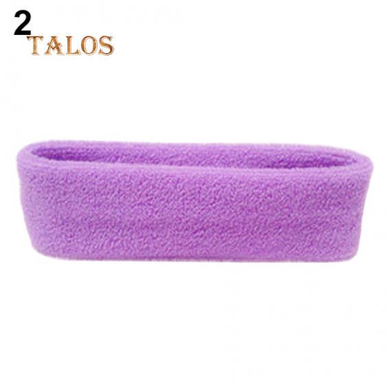 Mode Frauen Männer Sport Schweiß Schweißband Stirnband Yoga Gym Stretch Kopf Haarband Haare Schmuckstück licht lila