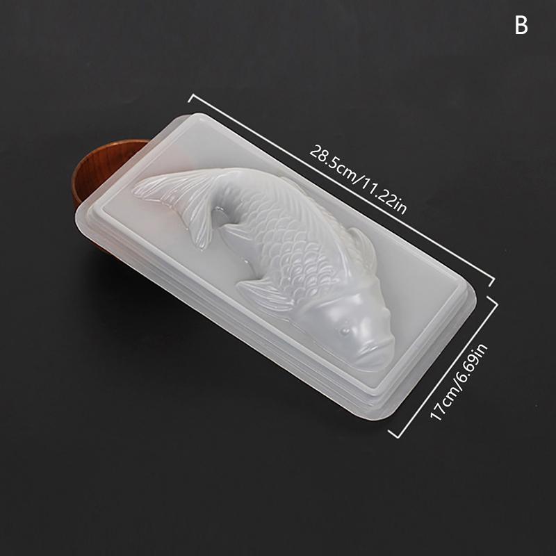 Fischform, 3D-Koi-Fischform, Kunststoff, für Kuchen, Schokolade, Gelee, Seife, Backformen 28.5*17cm