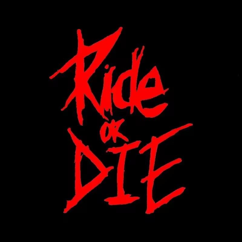 5,6 x 8 cm Fahrradrahmenaufkleber Ride or Die Oberrohraufkleber für MTB Fahrrad Dekorativer Rahmen Fahrrad Auto Motorrad Zubehör 5.6x8CM