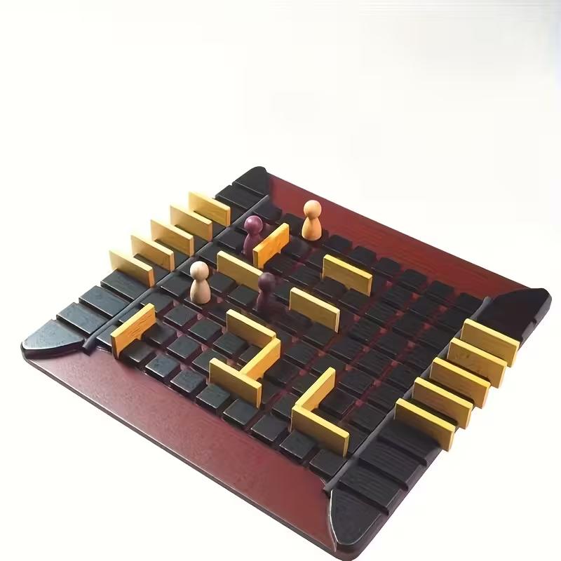 Holz-Wand-Schach-Labyrinth-Spiel für Kinder, Pädagogisches Logik-Denk-Brettspiel für Kinder, STEM Gehirntraining Spielzeug