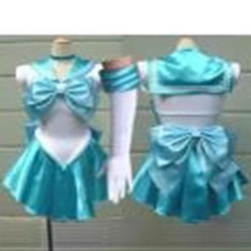Halloween Anime Kostüm Erwachsener Sailor Moon Cosplay Kostüm Kleid Set Spieluniform M blue