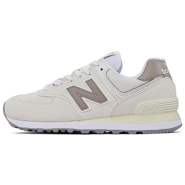 New Balance 574 Leinen Helles Pilzgrau Unisex Sneaker Cremeweiß U574ESC 37