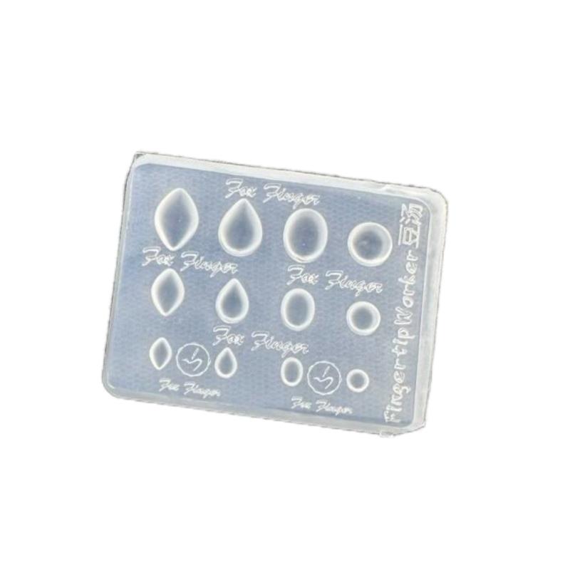 Edelstein Fotorahmen 3D Transparent Nagelkunst Form Silikon Schnitzvorlage DIY Nagelkunst Dekorationen Maniküre Design Werkzeuge as the picture