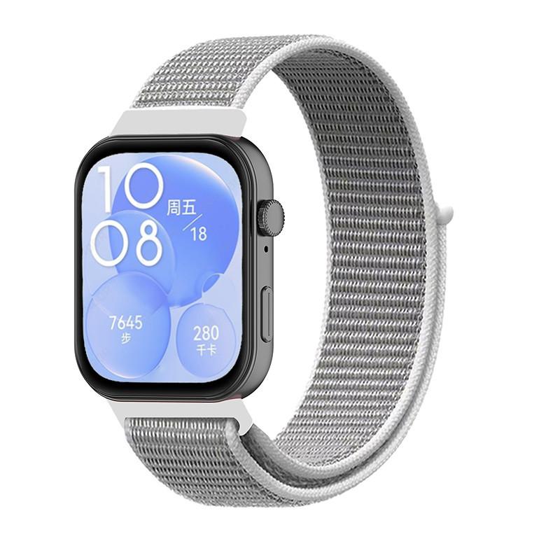 Armband für HUAWEI WATCH FIT 3 Zubehör Nylon Loop Smart Watch Ersatzgürtel Armband Sportarmband für Huawei Fit3 Band Huawei Fit 3 muschelschale