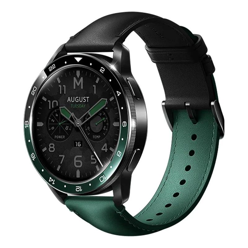 22MM Leder Sportarmband für HUAWEI Watch GT3 4 5 Xiaomi Watch S4/S4 Sport/S3 Weiches Armband für Xiaomi Watch Series S2/S1 Pro Farbband Zubehör Xiaomi Watch S1 Pro