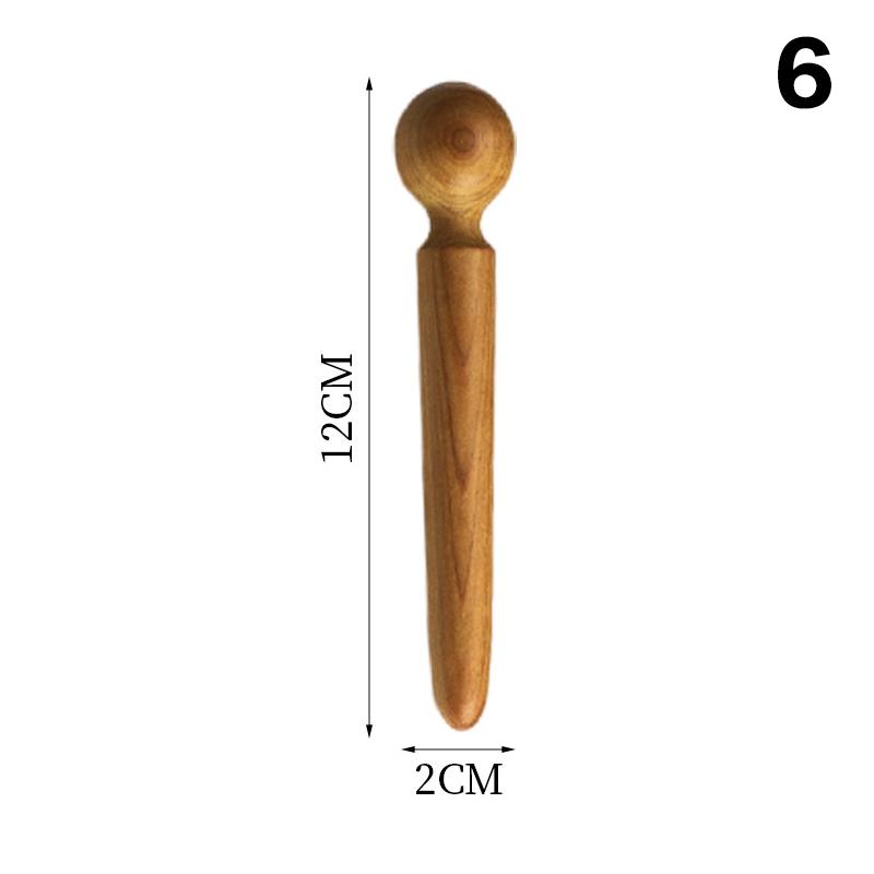 Sandelholz-Akupunkturpunkt-Stick, Zifferblatt-Stick, Massage-Stick, Meridian-Stift, Fußkürbis, Wellenform, Sohlen-Akupunkturpunkt-Massagewerkzeug 6