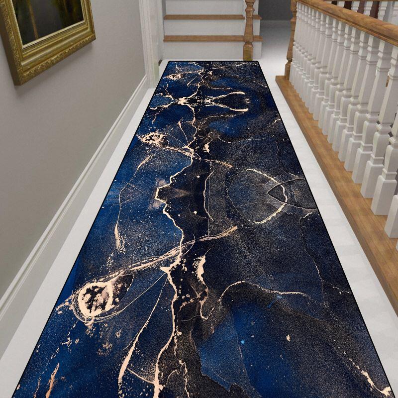 Flurläufer Teppiche für Flur Wohnzimmer Dekoration Zuhause Gang Fußmatten Luxuriöse Eingangsbereich Dekoration Bereich Langer Streifen Teppich 100*200cm