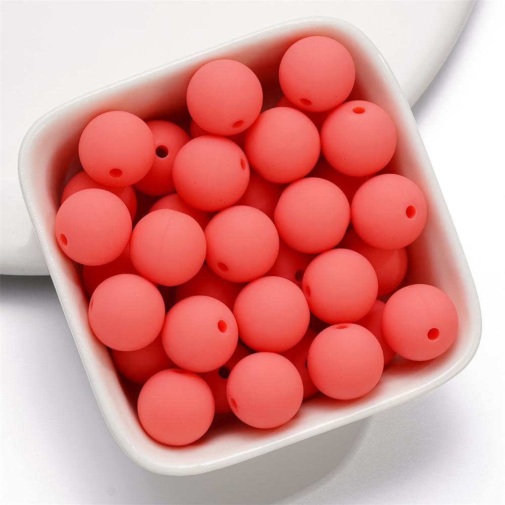 30-100 Stück 4/6/8/10/12/14mm Acryl Imitation Silikon Perlen Runde Abstandshalter Lose Perlen für DIY Schmuckherstellung Zubehör 8mm x 100pcs