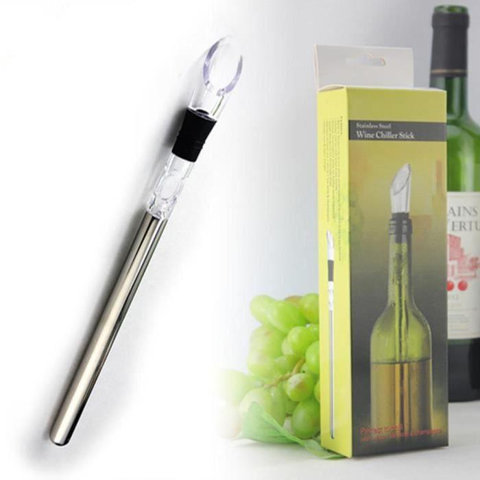 Weinkühler, Weinkühlerstab 2 in 1 Aus Edelstahl, Eis, Eis, Bier mit Vers, Bier, Wein #A