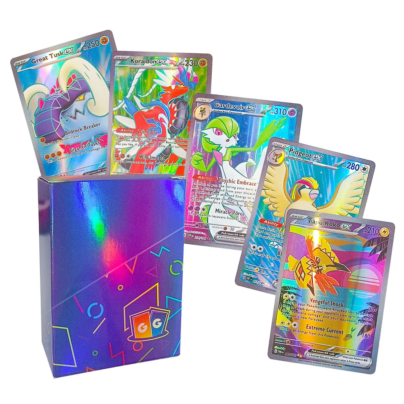 100 Stück TCG Bunte verschiedene Karten Karte Uncommons Karte EXCard Sammelkarte One Size