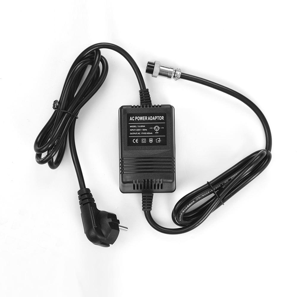 17V 600mA Mischpult Mixer Netzteil AC Adapter 3-Pin Stecker 110V EU Plug schwarz