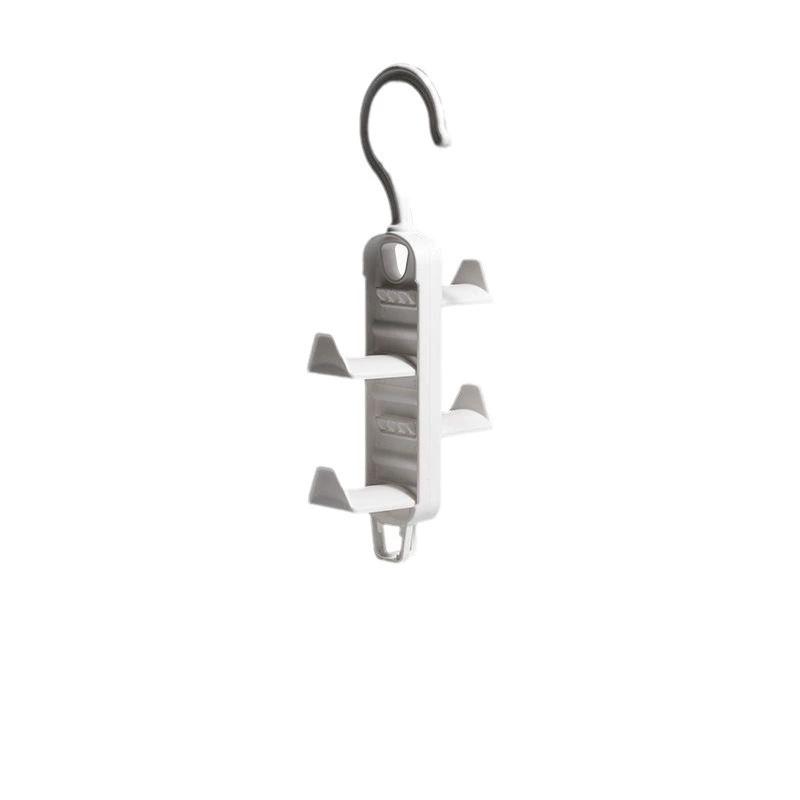 1Pc Multifunktionale Drehbare Kleidung Lagerung Rack Gürtel Tasche Haken Kleiderschrank Trocknen Kleidung Kleidung Lagerung 1PCS weiß