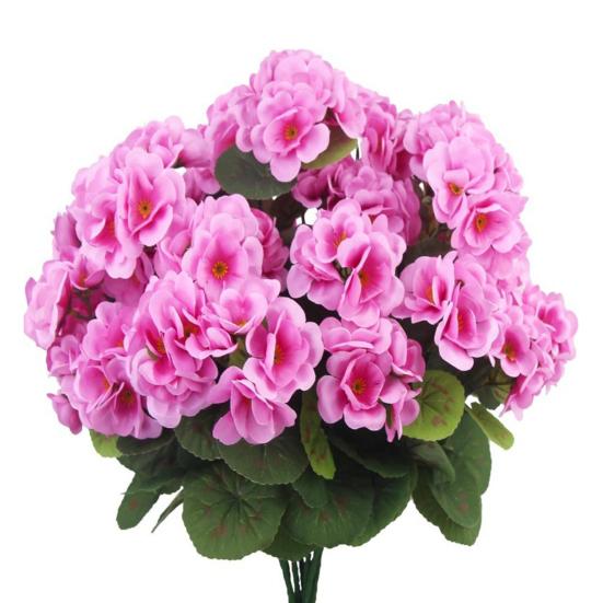 Künstliche Begonien, Bündel, wiederverwendbar, für Hochzeiten, Partys, Dekoration, Kunstblumen, künstliche Begonien, für Zuhause, Innenbereich, Garten, Veranda, Dekoration dunkel rosa