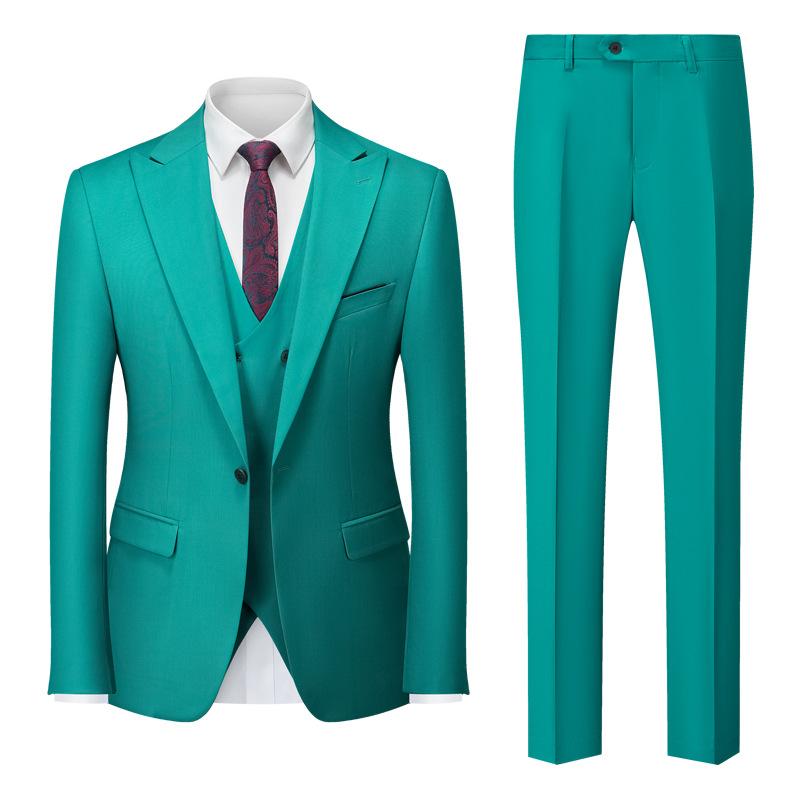 Herren Business Casual Anzug Hochzeit Bräutigam Anzug Herrenanzüge und Blazer M