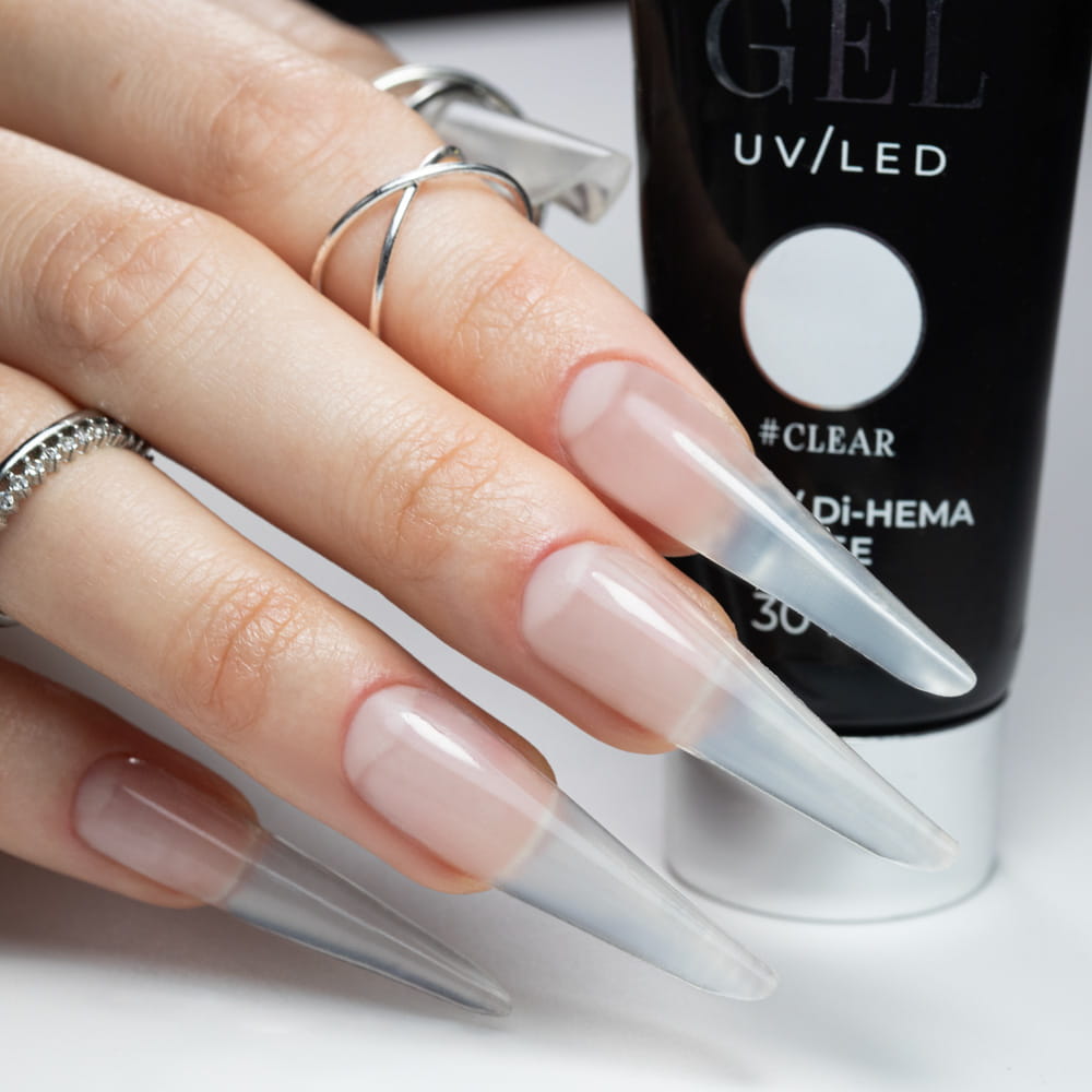 Acrygel Polygel Aufbaugel Zum Verlängern Acrylgel Molly Nails Hema/Di-Hema Frei Transparent 30 ml