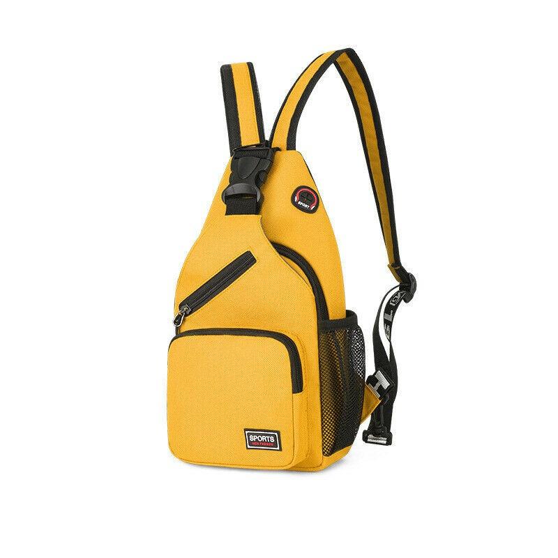 Frauen Brust Tasche Schulter Tasche Crossbag Rucksack Reise Sport Tasche Outdoor None gelb