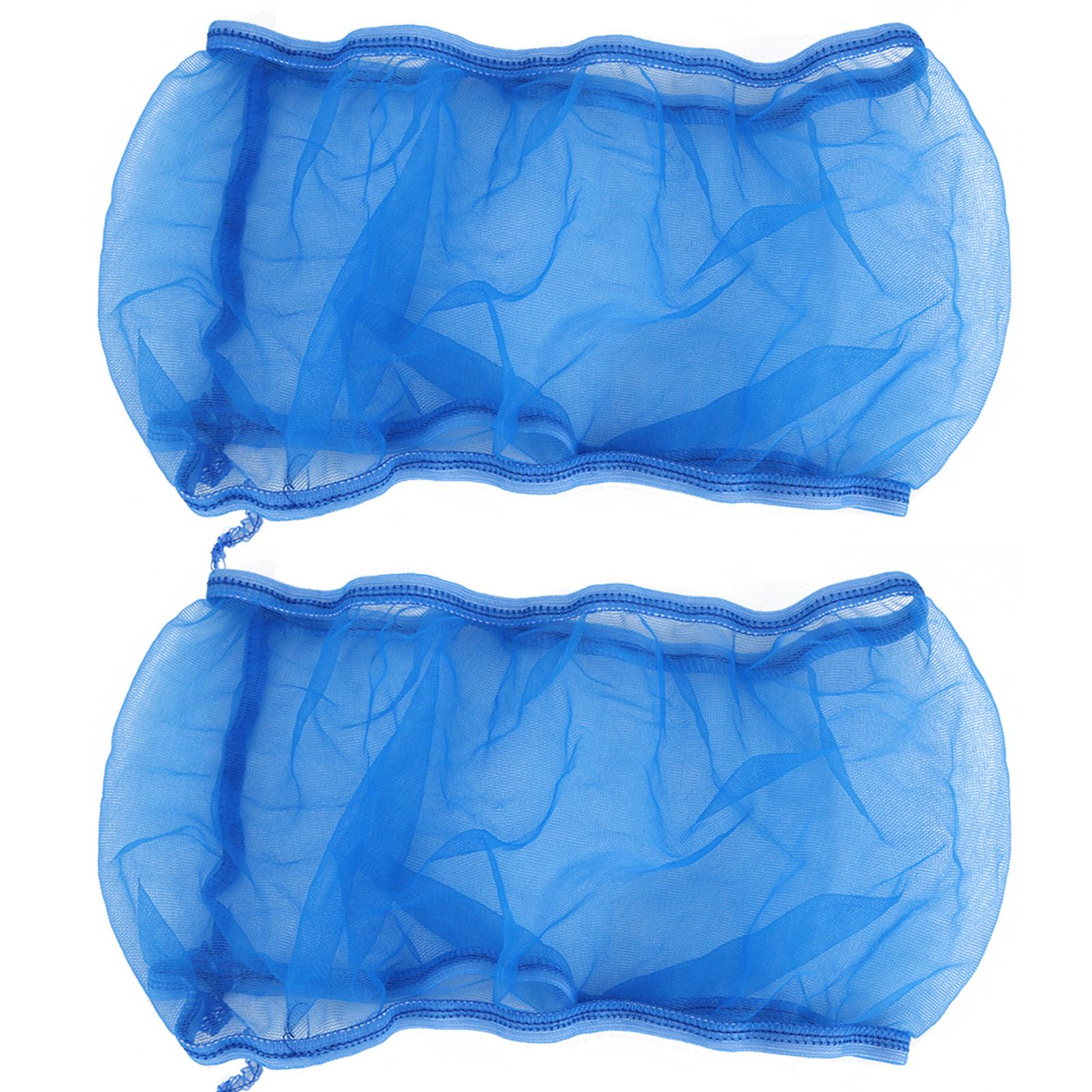 2 STÜCKE Vogelkäfigabdeckung Vogelkäfig Polyester Netzabdeckung Samenfänger Universal Papageienkäfig Small blau