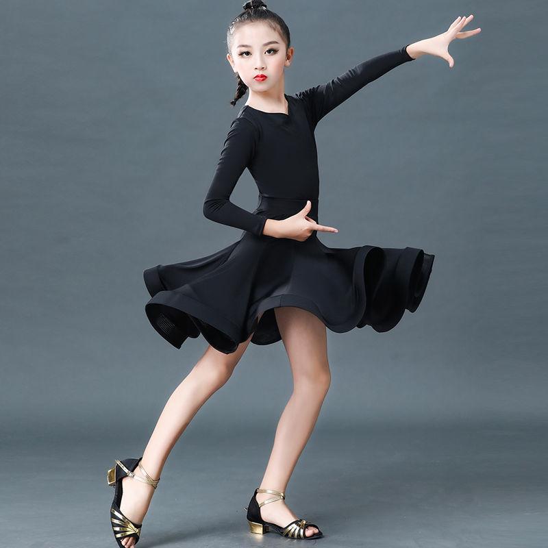 Mädchen Latein Kleider Tanzen Gesellschaftstanz Kleid Rumba Samba Kinder Samba Cha Cha Tango Rock Standard Salsa 140