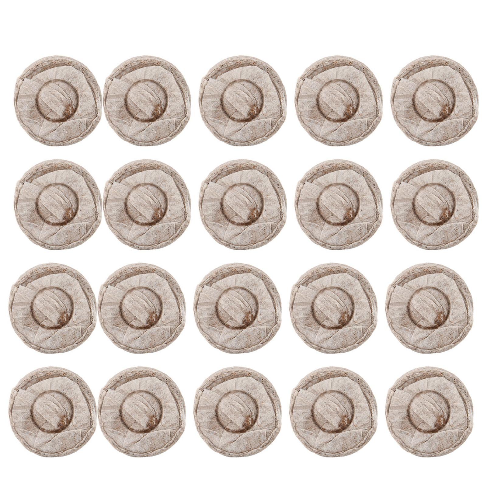 20 Stück 30 mm Kindergarten-Erde, Setzling-Erde, Block, Garten, Blumen, Gemüse, Pflanzzubehör
