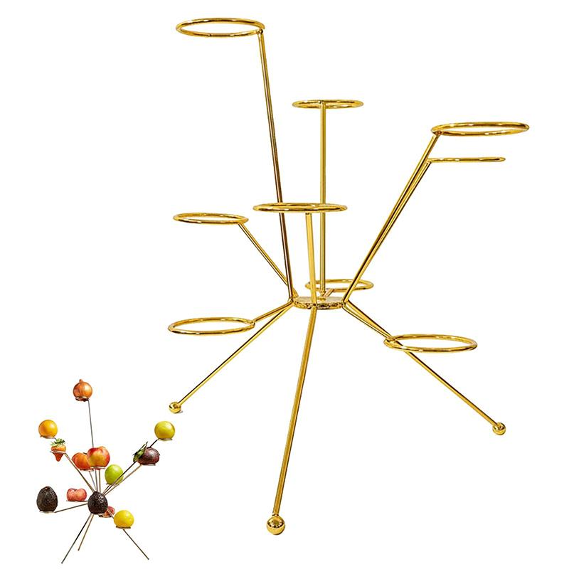 Explodierende Obstschale, Feuerwerk auf dem Esstisch, Kunstvolle schwebende Obstpräsentation, 360°-Belüftung hält frisch gold