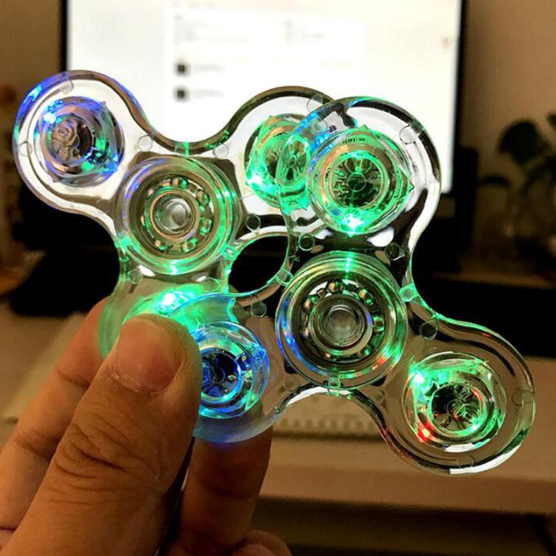Leuchtender LED-Licht-Spinner, Hand-Top-Spinner, leuchten im dunklen Licht, Edc Figet Spiner