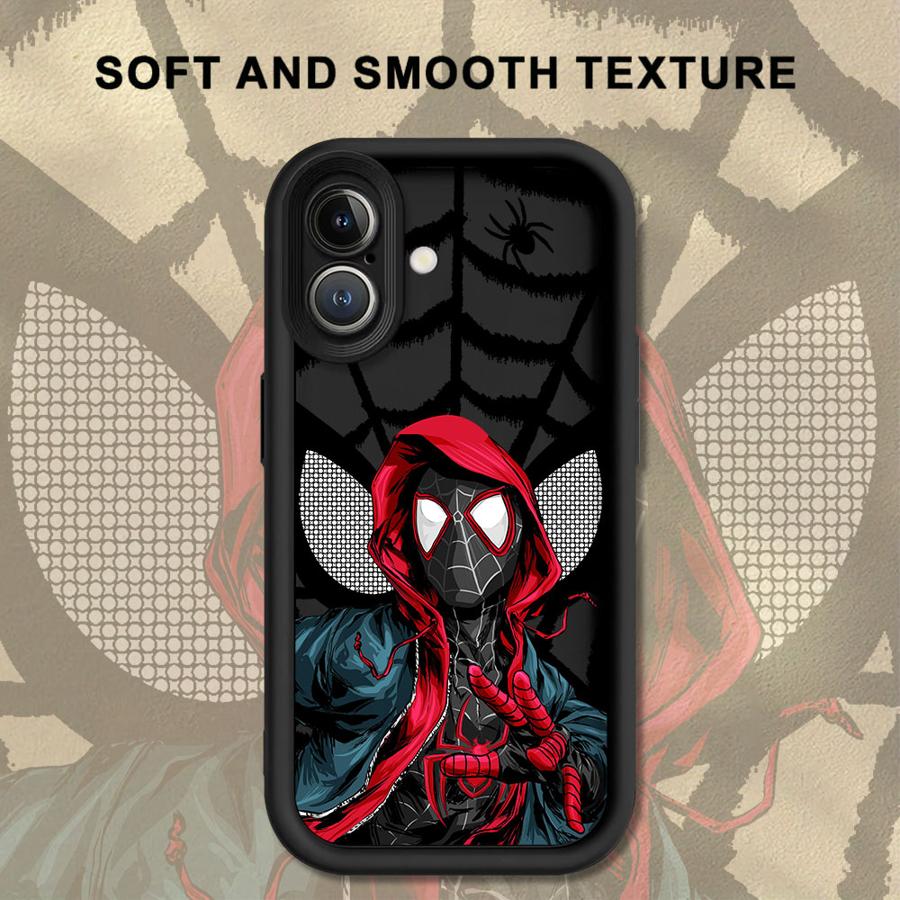 Marvel Spiderman Soft Shell Handyhülle für iPhone 13 12 11 Pro Max XR XS Max 15 16 14 Plus 17 Air 16e iPhone 18 Pro