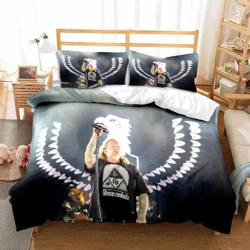 Band Böhse Onkelz Doppelbettwäsche-Set Ganzjahres-3-teiliges Bettbezug-Set Bettdeckenbezug für Doppel- und Kingsize-Betten Bettbezug Bett US Full(200*230cm)3pcs