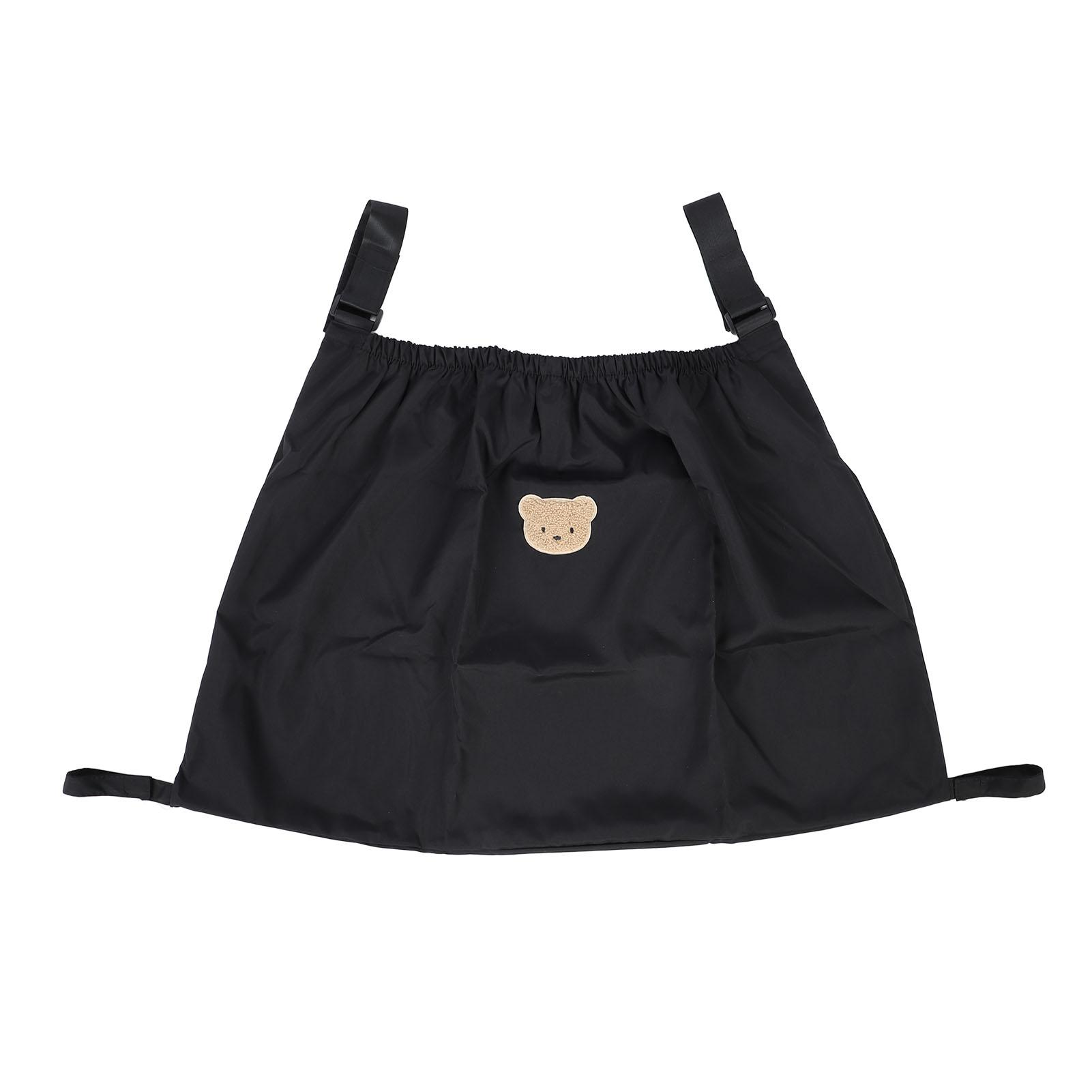 Kinderwagen Cargo Tasche Flaschen Windel Aufbewahrungstasche Multifunktionale Hängeaufbewahrung Kinderwagen Organizer für schwarz