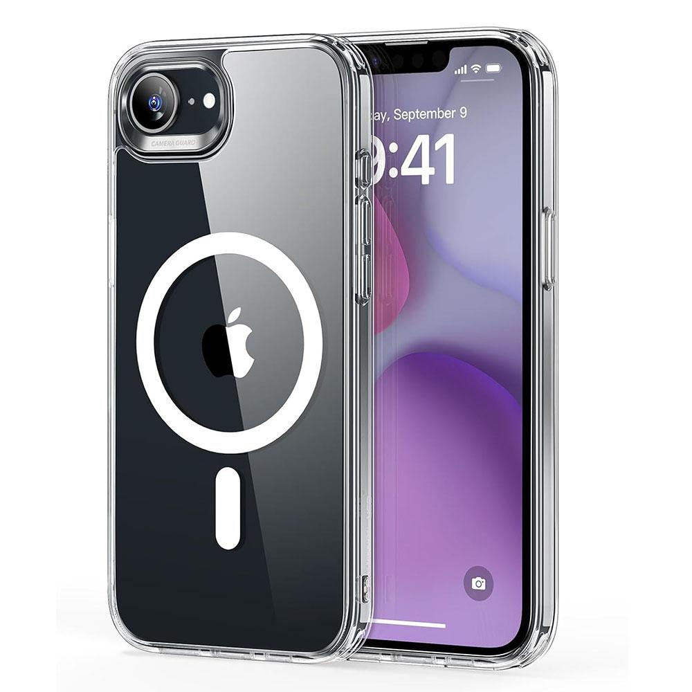 Für iPhone 16e Hülle Apple iPhone 16e Magsafe Magnetische kabellose Ladehülle für iPhone 16E Klare stoßfeste Rückseite For iPhone 16E gray