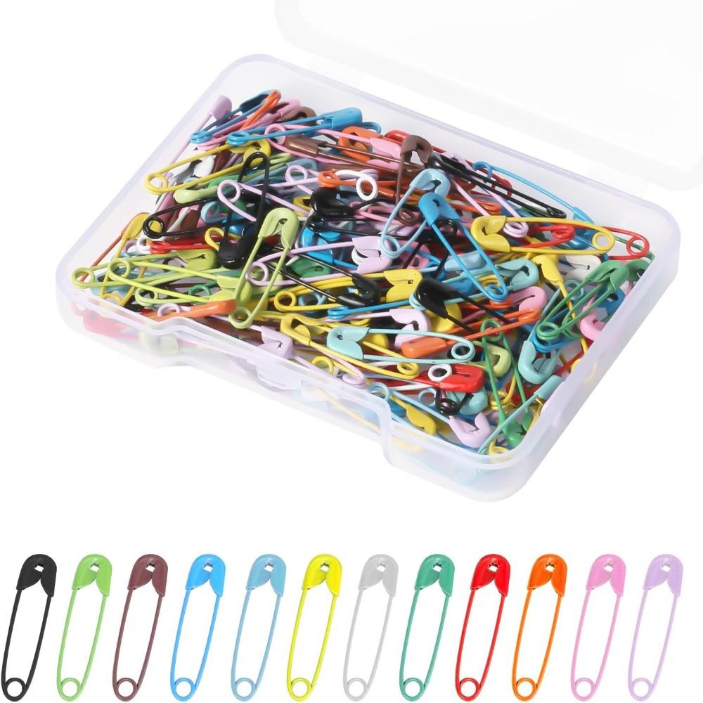 250 PCS Farbige Sicherheitsnadeln Verschiedene Mini-Sicherheitsnadeln für Kleidung Farbige Sicherheitsnadeln Kleidung
