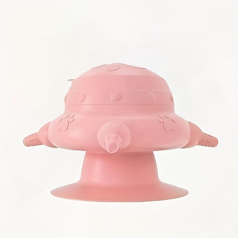 1 Stück Neue Jungtier Silikon Brustwarze, Imitation Muttermilch Sauger Fütterung Vier Gleichzeitig, Multifunktionaler Haustier Still-Medizin-Fütterer rosa