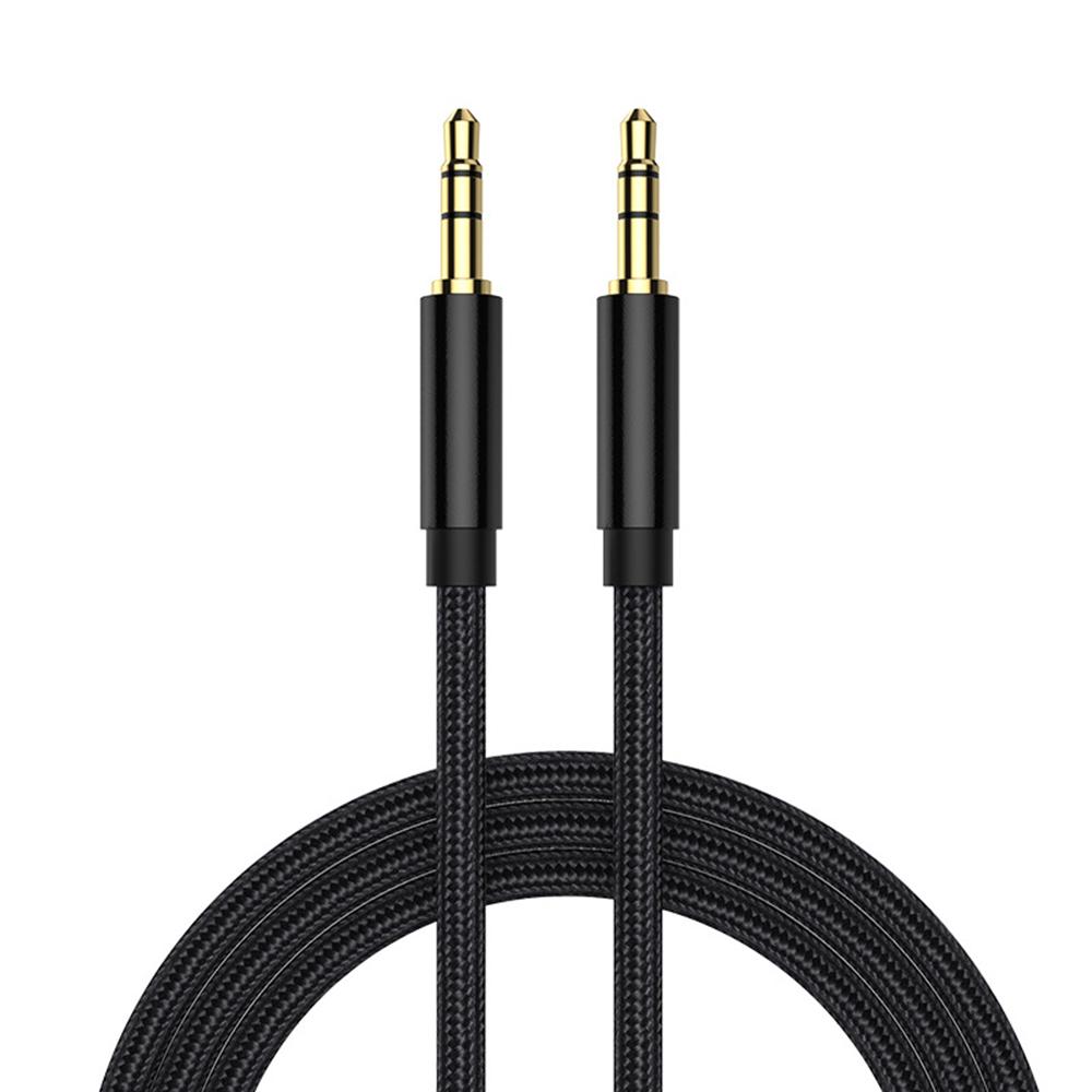 Aux Kabel 3 5 Mm Klinke Zu 3 5 Klinke Stecker Männlich Auto Auxiliary Audio Kabel Draht Für Telefon Kopfhörer lautsprecher Laptop Auto 3,5 Klinke Kabel 1M schwarz
