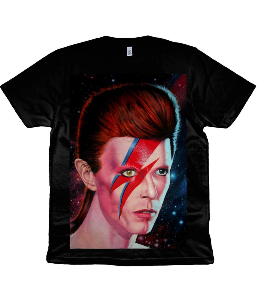 David Bowie - 1983 - Malerei - Alladin Sane - Ziggy Stardust - Bio-T-Shirt S