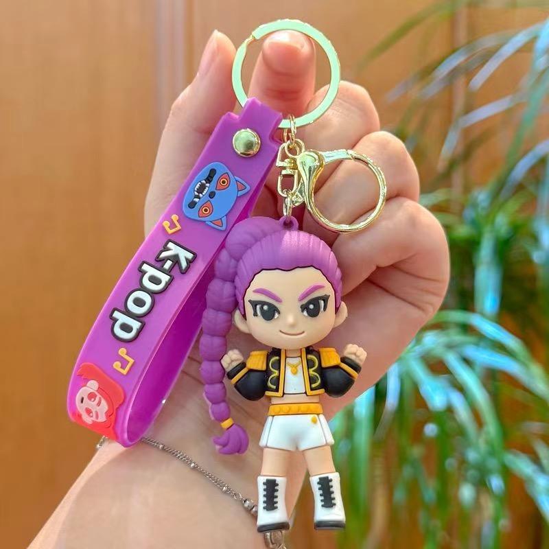 Kpop Dämonenjäger süßer Schlüsselanhänger Rucksack Puppe Tasche Paar Anhänger Schlüsselanhänger Anhänger Geschenk rumi