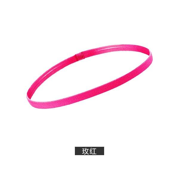 1PC Männer Frauen Sport Stirnband Silikon Anti-slip Elastische Yoga Haar Bands Verband Nicht-slip Outdoor Sport Schweißband sport Sicherheit hellrosa