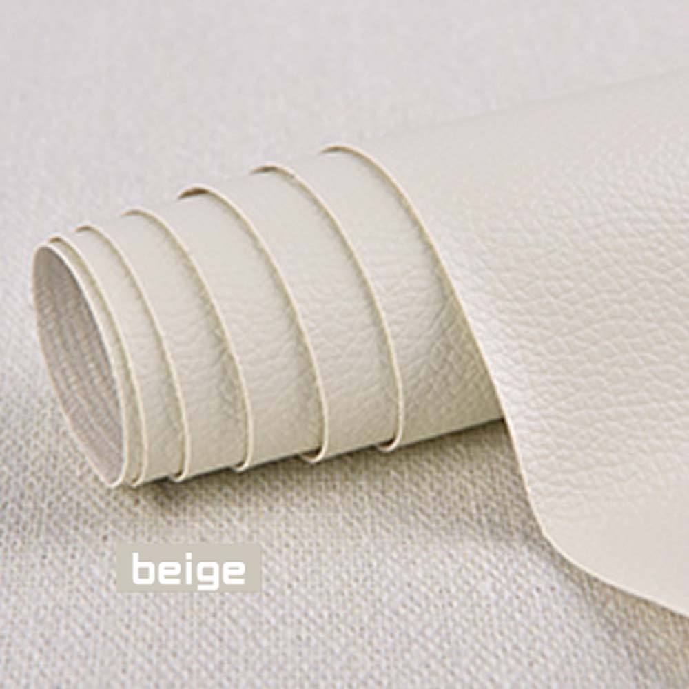 Selbstklebender Leder-Reparatur-Aufkleber für Autositz, Sofa, Zuhause, Leder-Reparatur, Farbreparatur-Patch, Leder-Zubehör 10cm*20cm beige