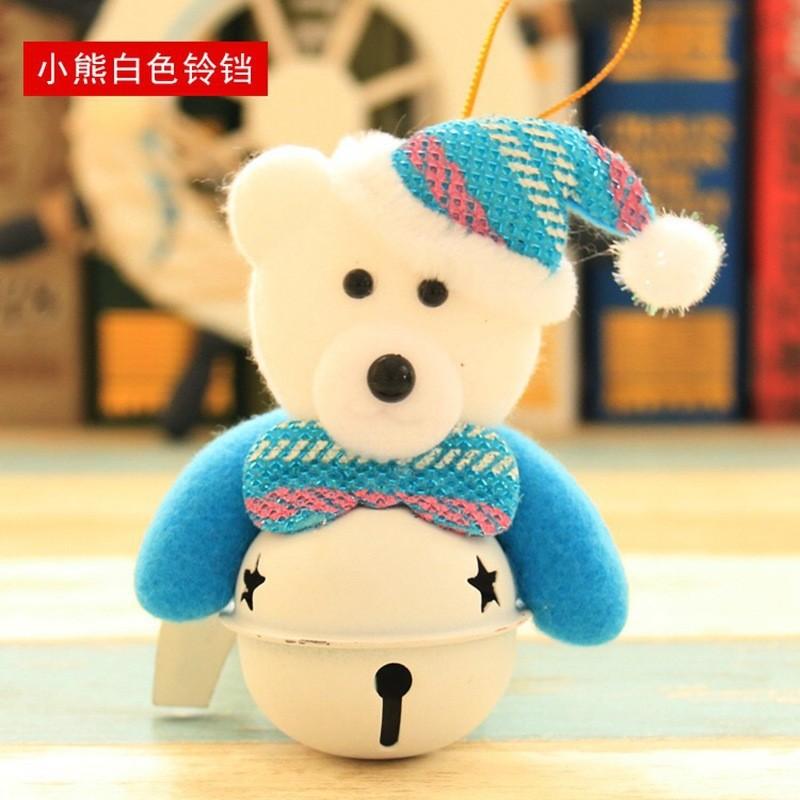Weihnachten Plüschpuppe Ornamente Schneemann Weihnachtsmann Anhänger Weihnachtsbaum Hängende Ornamente Für Zuhause Weihnachten Neujahr Party Dekorationen blue