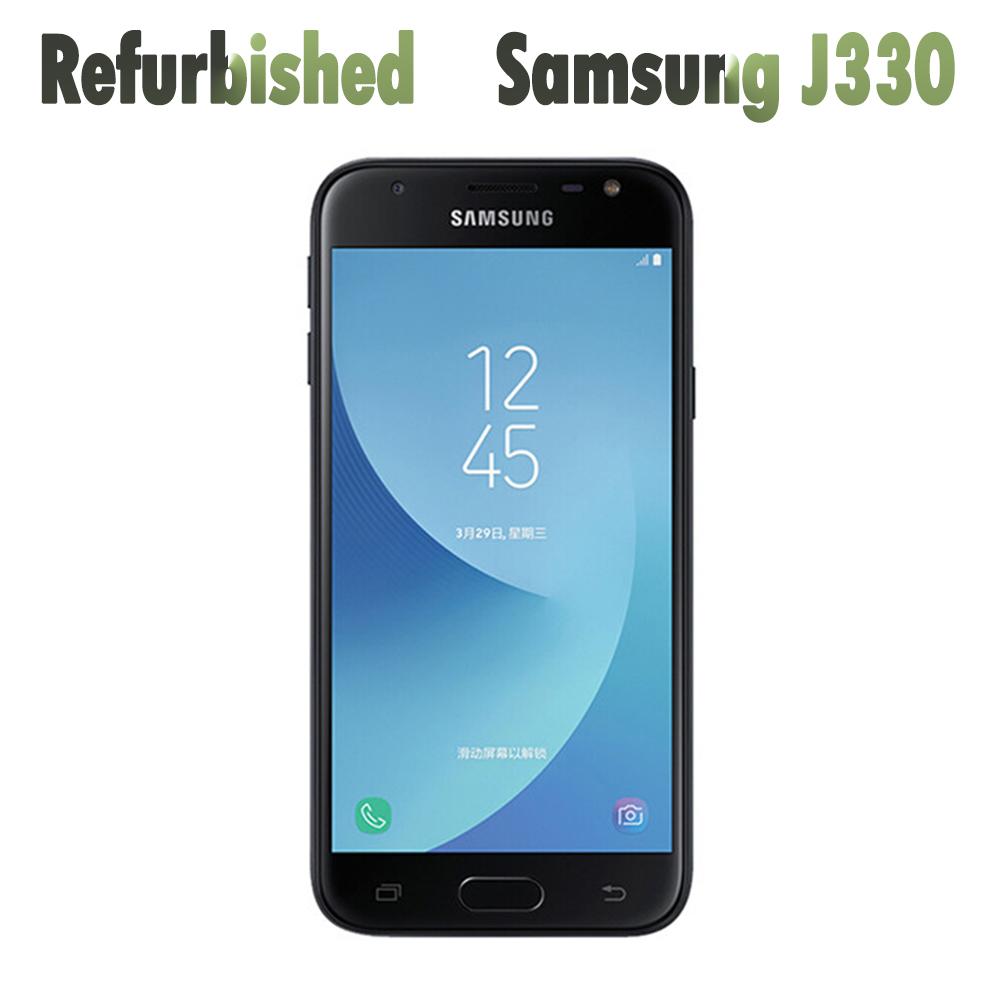 95% neu Aufgearbeitet Samsung Original Samsung Galaxy J3 (2017) J330F 4G 13MP 2GB RAM 16GB ROM Mobiltelefon simple set schwarz