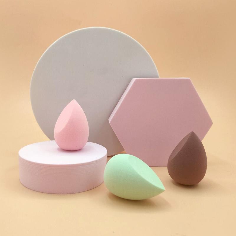 1Pc Wasser Tropfen Form Kosmetische Puff Weichen Schwamm Make-Up Schwamm Blending Gesicht Foundation Creme Blending Kosmetik Pulver dunkelgrüne