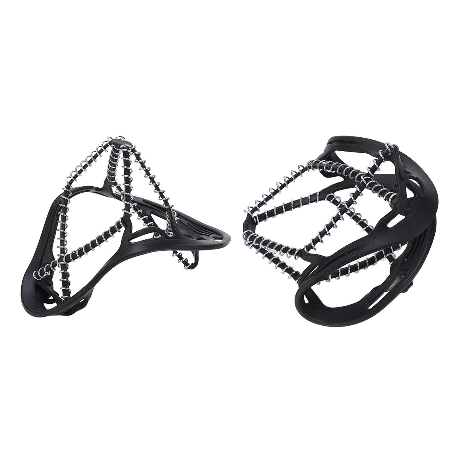 2 Stück Outdoor Feder Eis Schnee Grips Geh Traktion Steigeisen Anti-Rutsch Eis Traktion Steigeisen Steigeisen für