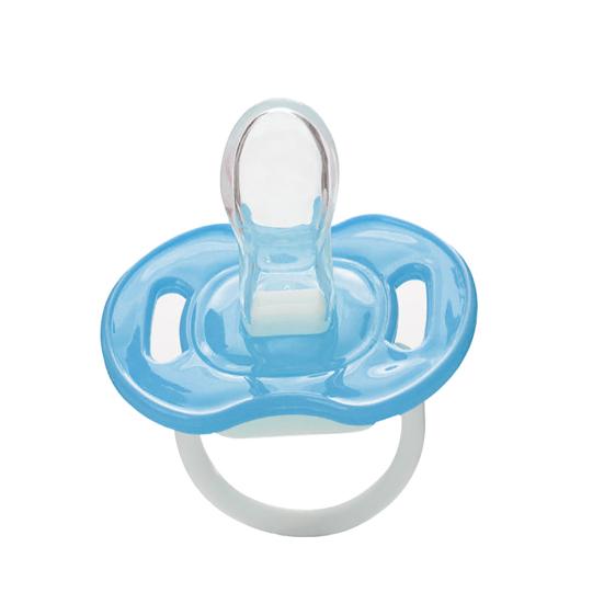 Kleinkind Baby Sicherheit Silikon Schnuller Schnuller Zahnen Schnuller Schlaf Daumen Nippel Nipple blau
