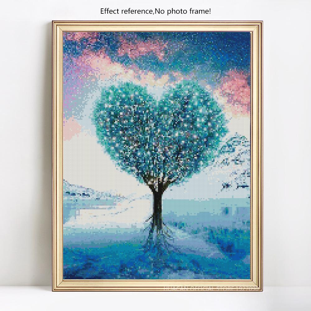 Volle runde Diamant Gemälde Baum Diamant Stickerei Verkauf Diamant Mosaik Landschaft Bild 20X30