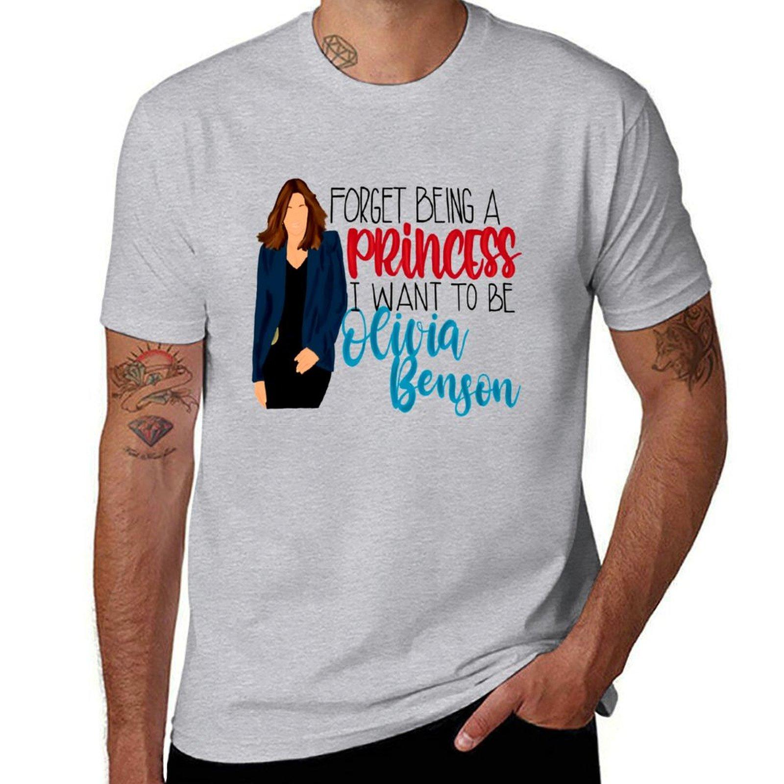 Ich will Olivia Benson sein T-Shirt, Law and Order Special Victims Unit T-Shirt, Olivia Benson Shirt, Law and Order SVU, Ellio T-Shirt 3XL gray