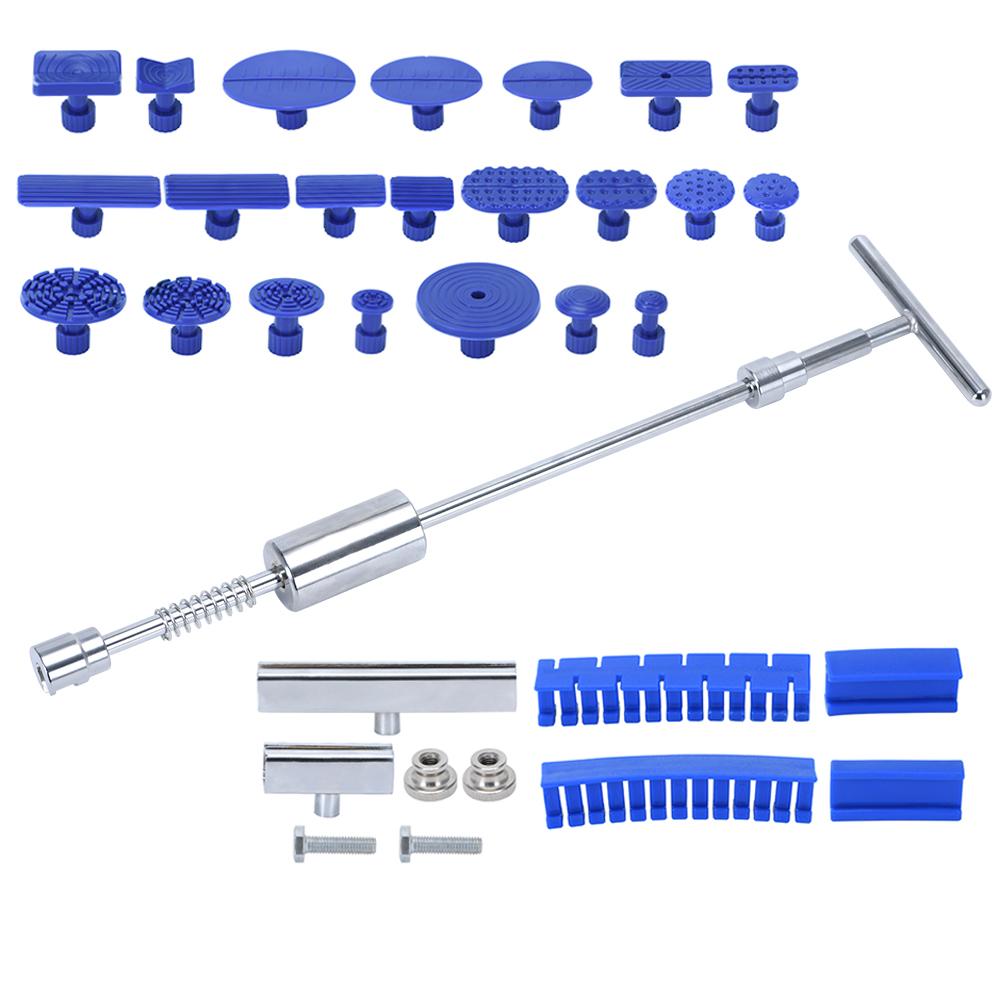 Karosserie-Reparatur, lackfreies Werkzeug, Gleithammer, Klebelaschen, Werkzeuge, Auto-Dellen-Reparatur-Werkzeug-Sets, Dent-Abzieher, Blech-Dellen-Reparatur-Werkzeug