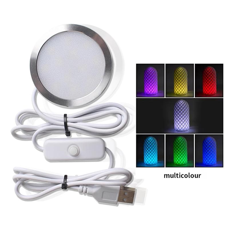 3D-Druckerteil für Bambu Lab LED-Lampen-Kit 001 DIY-Modell Hardware ohne Gehäuse Warmweiß DC 5V 3D-Drucker Einstellbares Licht-Kit Led Lamp Multicolour