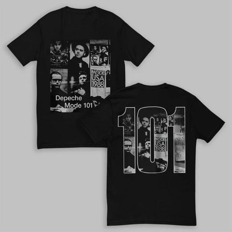 2026 Sommer Mode Trendig 1989 Retro Depeche Mode 101 Depeche Mode Live Album T-Shirt Baumwolle Paar Sommer Streetwear Shirt Herren Kleidung M gray