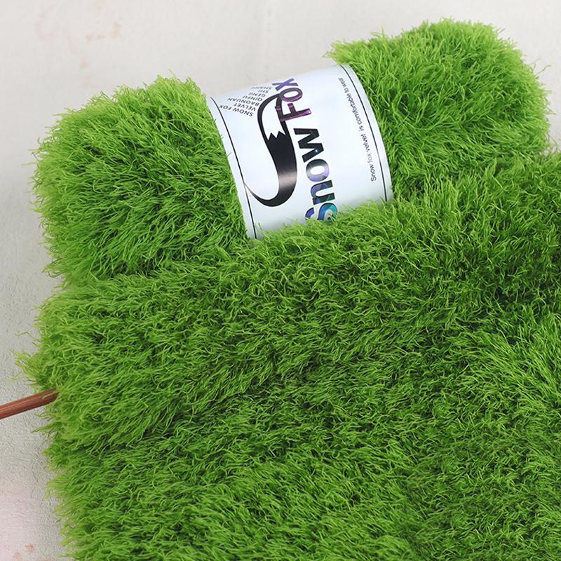 98 g/Rolle Strickgarn DIY Basteln Häkeln Nähzubehör Einfarbig Winter Warm Für Pullover Mütze Schal Handschuhe hellgrüne