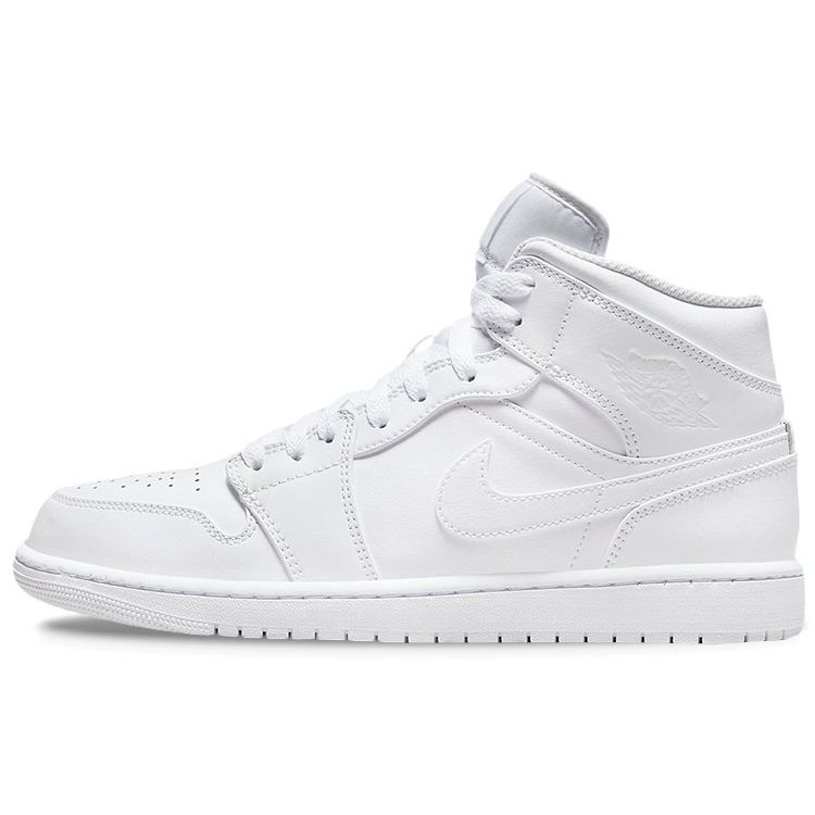 Air Jordan 1 Mid Triple Weiß Herren Sneaker 554724-136 44.5
