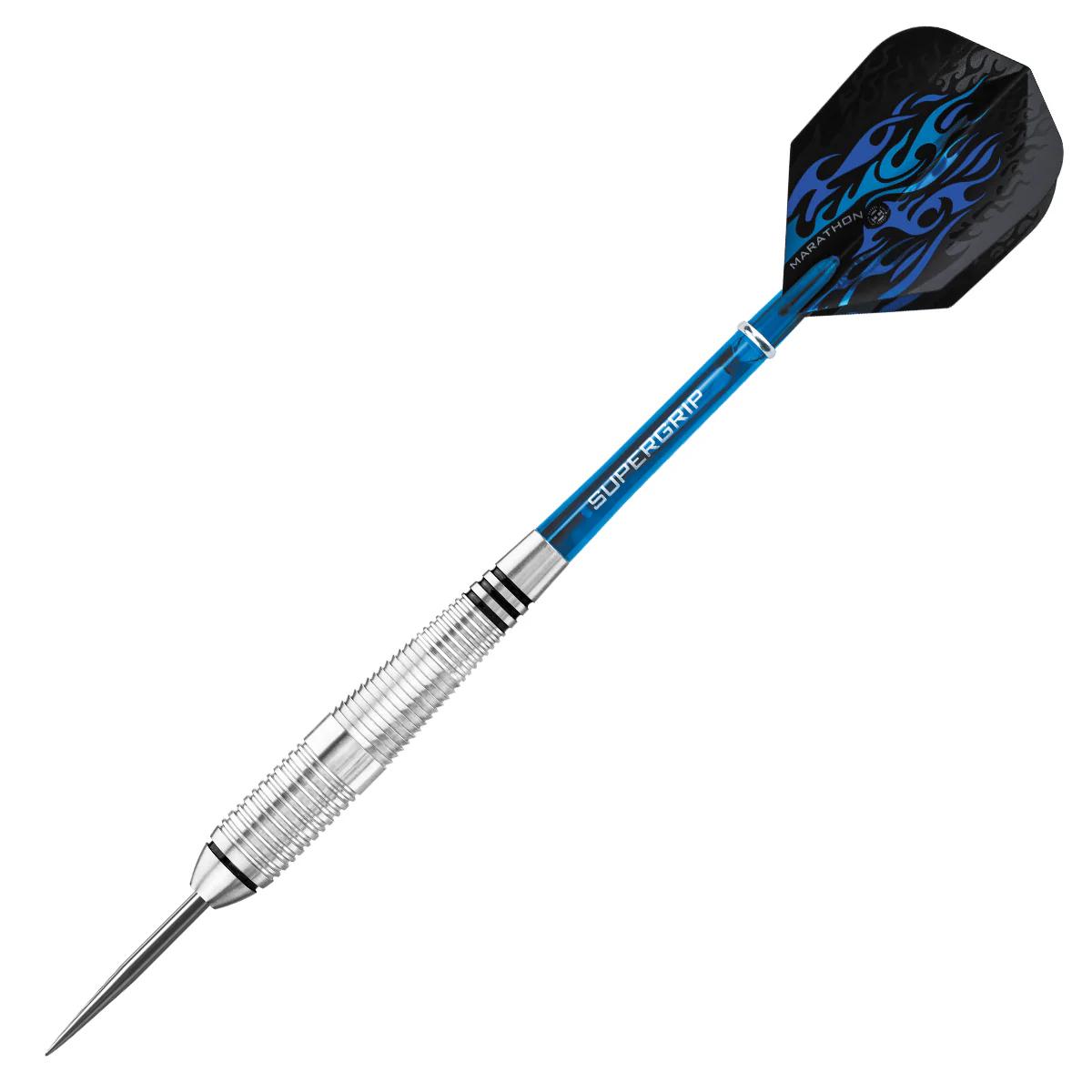 Harrows Blaze Steel Darts (Packung mit 3) 23g blau/silber
