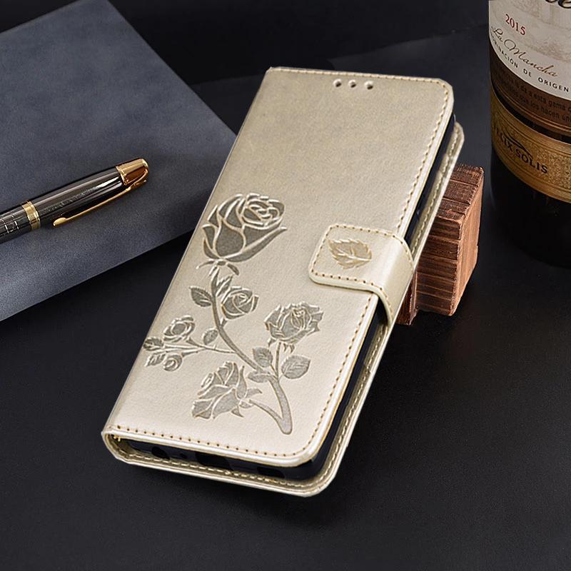 Buch Leder Rose Blume Leder Flip Case für Samsung Galaxy A54 A05S A15 A04S A14 A24 A34 A23 A33 A53 S20 S21 S22 S23 Ultra Plus Brieftasche Telefon Abdeckung For Samsung Galaxy S21 gold